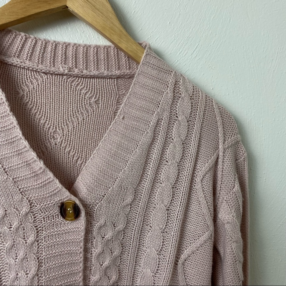 Shein Sweater Pale  Pink . Sz S. - Picture 5 of 12